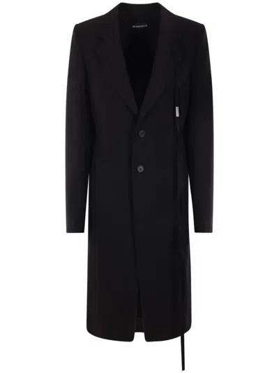 Ann Demeulemeester Alea Detachable-strap Coat In Black