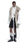 Ann Demeulemeester Aleid Asymmetric Shearling Vest In Multi