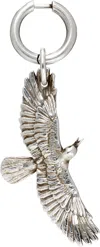 Ann Demeulemeester Algot Crow Single Earring In Silver