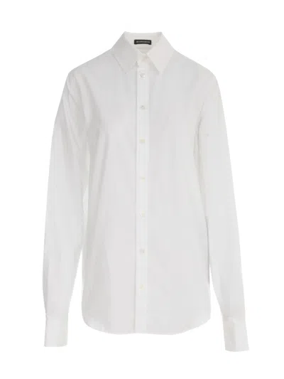 Ann Demeulemeester Alla Slouchy Shirt In White