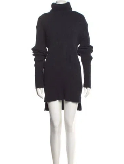Pre-owned Ann Demeulemeester Alpaca Knee-length Dress In Gray