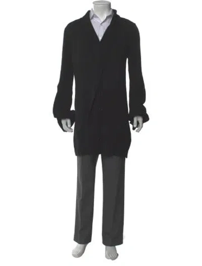 Pre-owned Ann Demeulemeester Alpaca V-neck Cardigan In Gray