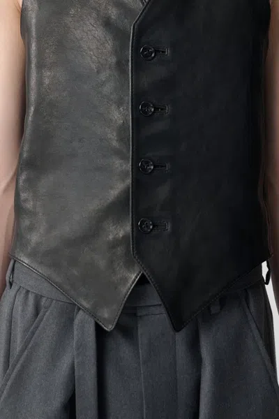 Ann Demeulemeester Alrik Classic Waistcoat In Black