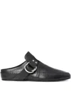 Ann Demeulemeester Ande Soft Shade Rounded Toe Mules In Black