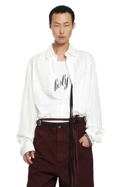 Ann Demeulemeester Andre Classic Shirt In White