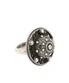Ann Demeulemeester Andro Lantern Dome Ring In Silver