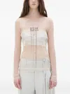 Ann Demeulemeester Angel Divine Tulle Long-sleeve Top In Neutral