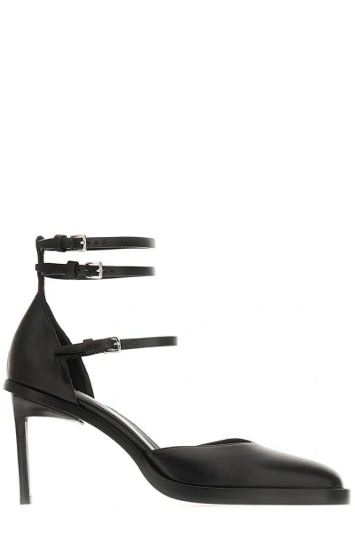 Ann Demeulemeester Ankle Strapped Pumps In Black