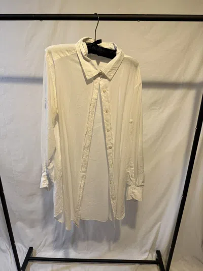 Pre-owned Ann Demeulemeester Ann D Long Shirt In White