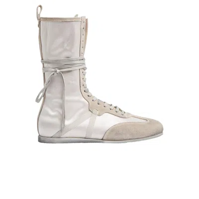 Pre-owned Ann Demeulemeester Wmns Fides Soft High-top Boxing Sneaker 'worn-effect - White'