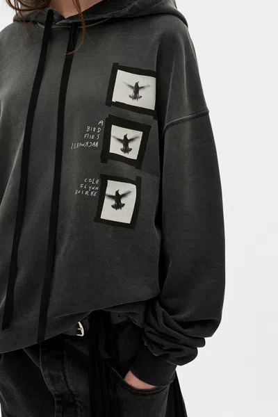 Ann Demeulemeester Anne Marie ''doves'' High Comfort Hoodie In Multi
