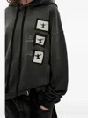 Ann Demeulemeester Anne Marie Printed Hoodie In Black