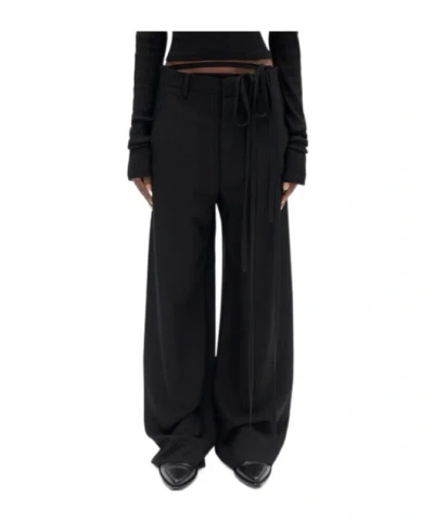 Ann Demeulemeester Anneke Comfort Tailored Trousers In Black