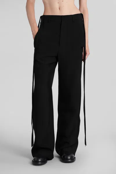 Ann Demeulemeester Anneke Pants In Black Viscose