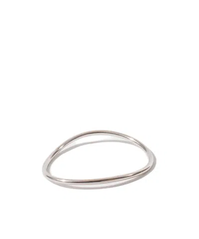 Ann Demeulemeester Anouk Simple Bangle In Metallic