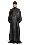 Ann Demeulemeester Ansa Double Breasted Trench Coat In Black