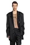 Ann Demeulemeester Anthoon High-comfort Blazer In Cady Satin In Black