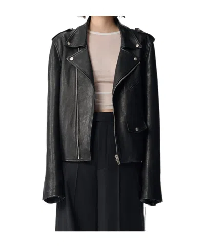 Ann Demeulemeester Anu Perfecto Jacket In Black