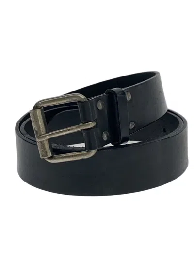 Pre-owned Ann Demeulemeester Archive Leather Belt In Black