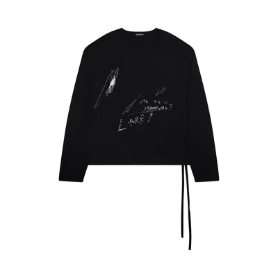 Pre-owned Ann Demeulemeester Are You Dreaming T-shirt 'black' | Men's Size Xl