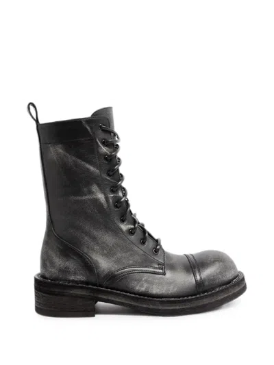 Ann Demeulemeester Aric Lace-up Ankle Boots In Black