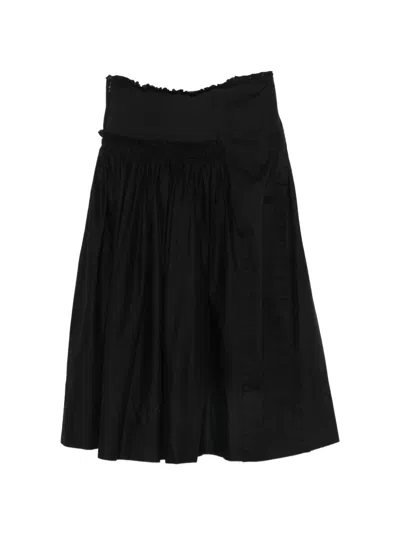 Ann Demeulemeester Ariel Midi Skirt In Black