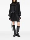 Ann Demeulemeester 아르미다 러플 칼라 미니 드레스 In Multi