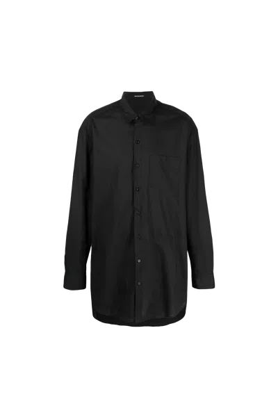 Ann Demeulemeester Arnout Fluid Belting Long Shirt Black