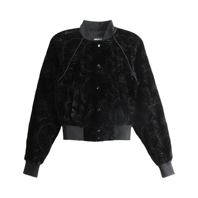 Pre-owned Ann Demeulemeester Arya Slim Fit Raglan Bomber 'black' | Women's Size 40
