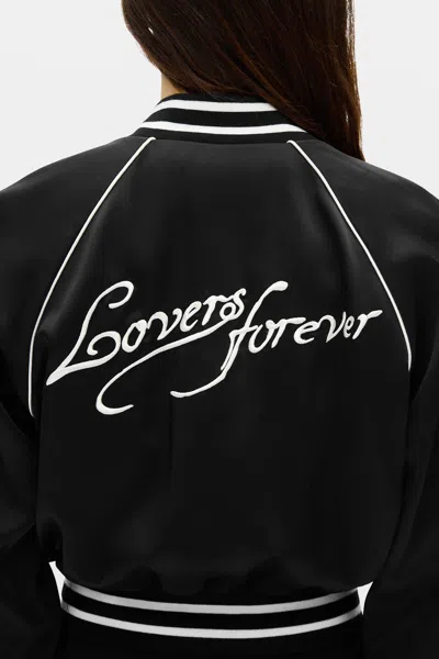 Ann Demeulemeester Arya Slim Fit Raglan Bomber In Black