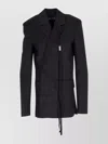 Ann Demeulemeester Asymmetric Tailored Jacket Wool Twil