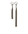 Ann Demeulemeester Asymmetrical Chain Tassel Earrings In Yellow