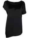 ANN DEMEULEMEESTER ASYMMETRICAL SILK BLOUSE