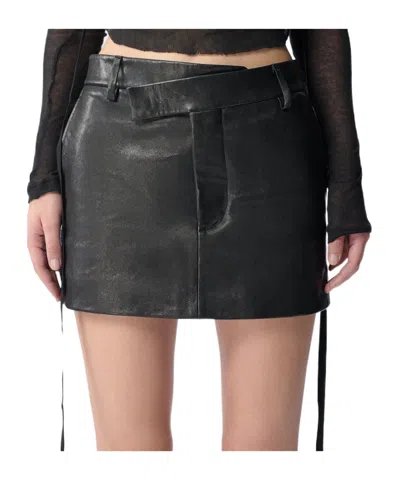 Ann Demeulemeester Asymmetrical Skirt In Red