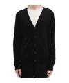 Ann Demeulemeester Asymmetrical Wool Cardigan In Black