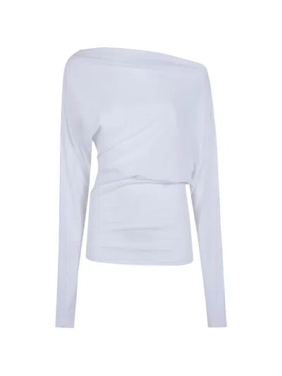 ANN DEMEULEMEESTER ASYMMETRIC-SHOULDER TOP