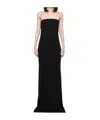 Ann Demeulemeester Aura Strapless Jersey Long Dress In Black