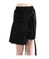 Ann Demeulemeester Elastic Waist Skirt In Black