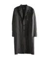 Ann Demeulemeester Baaf Straight-cut Coat In Black