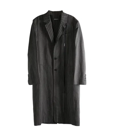 Ann Demeulemeester Baaf Straight-cut Coat In Black