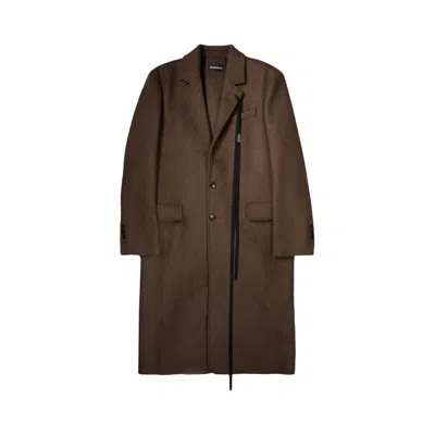 Pre-owned Ann Demeulemeester Baaf Straight Tailored Coat 'beaver Brown' | Men's Size 52