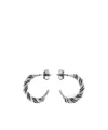 Ann Demeulemeester Babs Twisted Earrings In Gray