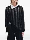 Ann Demeulemeester Balder Trapezoidal Stitch Oversized Sweater