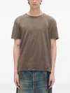 Ann Demeulemeester Baptist Distressed T-shirt In Brown