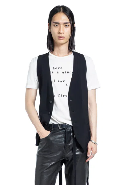 Ann Demeulemeester Baptist ''love Is A Window'' Standard T-shirt In Black