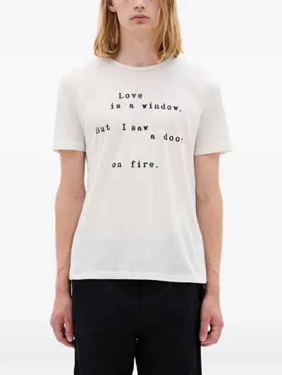 Ann Demeulemeester Baptist Love Is A Window T-shirt In White