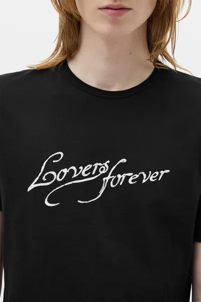 Ann Demeulemeester Baptist Lovers Forever T-shirt In Black