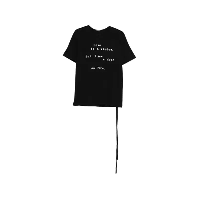 Ann Demeulemeester Baptist Printed T-shirt In Black