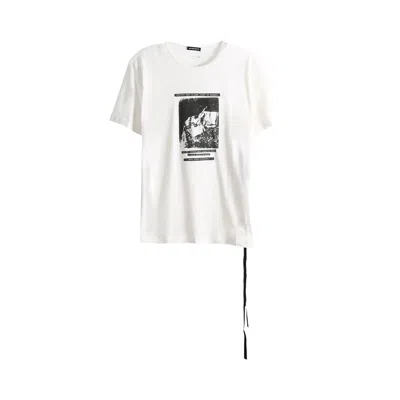 Pre-owned Ann Demeulemeester Baptist Standard Fit T-shirt 'ivory' | Men's Size Xl In Tan