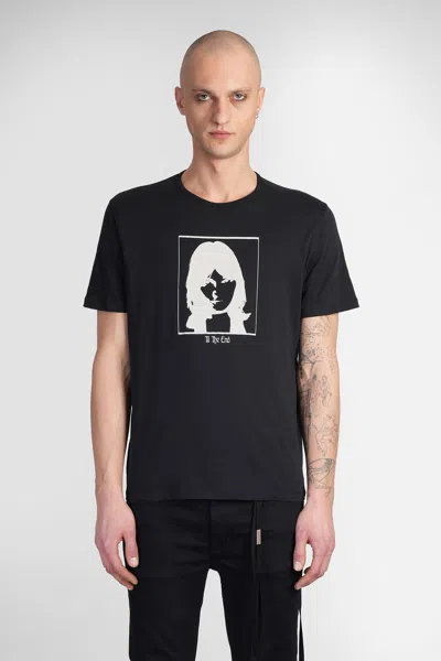 ANN DEMEULEMEESTER BAPTIST T-SHIRT IN BLACK COTTON